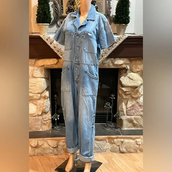 PISTOLA Grover denim relaxed jumpsuit - Picture 5 of 13